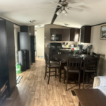 Fully equipped kitchen at Mildred's Lakefront Resort Cottage at Bellmere Winds